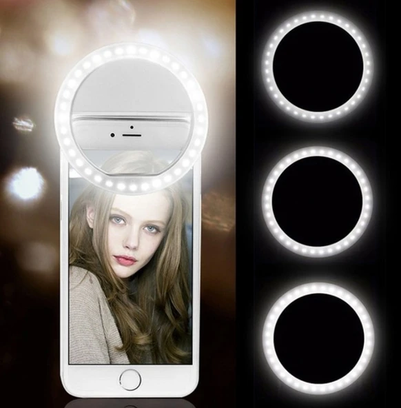 Şarjlı Ledli Telefon Selfie Işığı - 4