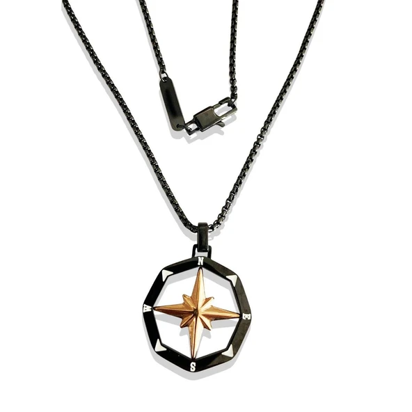 ARS-K021 Erkek Çelik Kolye - Resim 2