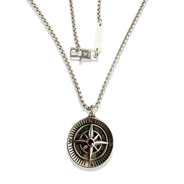 ARS-K004 Erkek Çelik Kolye - Resim 2