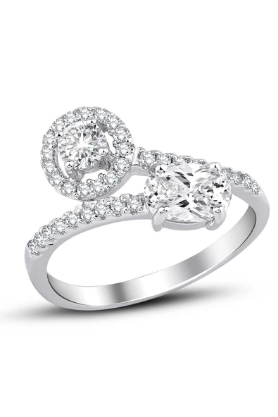 Yanları Pırıltılı Taşlarla Süslenmiş Çapraz Model Sky Diamond ürün görseli 1