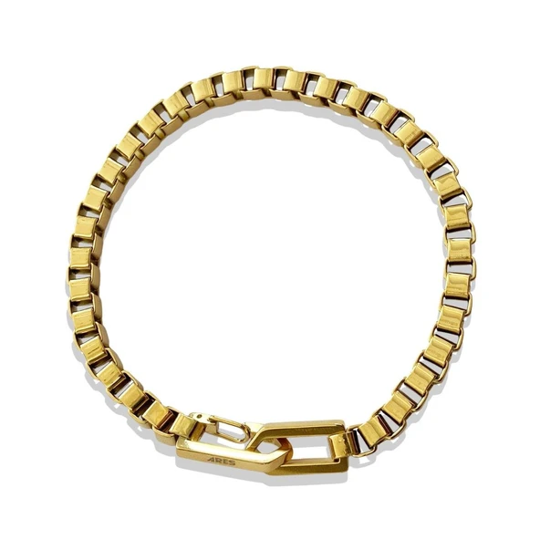 ARS156 Erkek Deri Çelik Bileklik - Resim 2