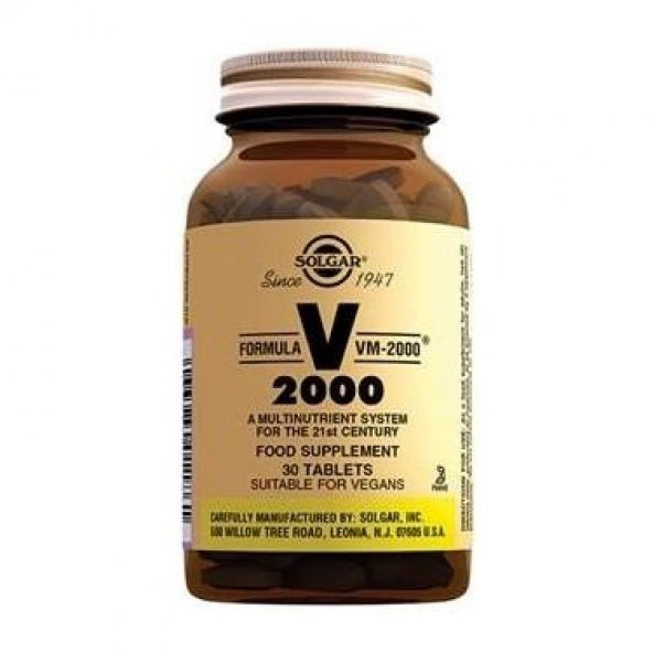 Solgar VM 2000 Multivitamin 30 Tablet