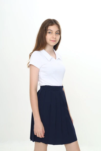 Toontoy Kız Çocuk Piliseli Okul Etek - 10