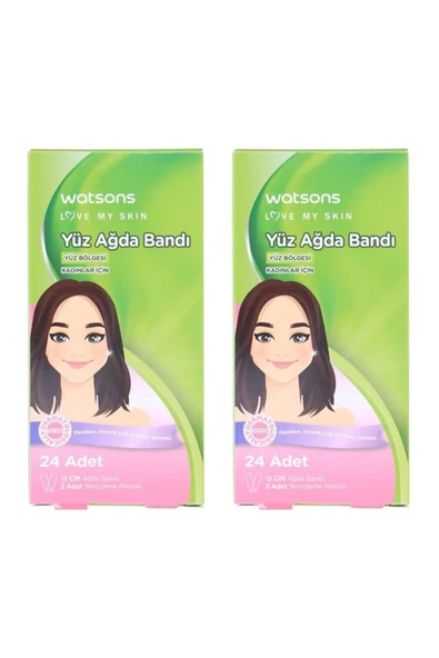 Watsons , Yüz Ağda Bandı - 24 Adet X 2 Adet