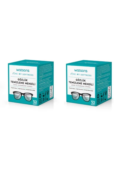 Watsons Gözlük Temizleme Mendili 52 Adet X 2 Kutu