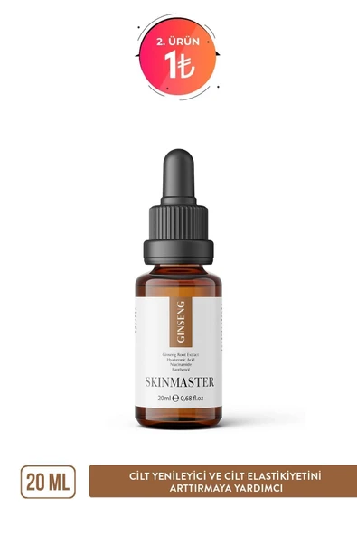 SkinMaster Cilt Yenilenmesine Ve Tazelenmesine Yardımcı Ginseng Serum ( Ginseng Özü %5 + Niacinamide + Ha) - 2