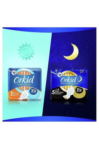 Orkid Ultra Extra Hijyenik Ped Normal Tekli Paket 8 Ped - Resim 7