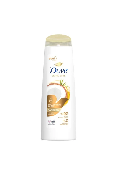 Dove Ultra Care Saç Bakım Şampuanı Güçlendirici Bakım Hindistan Cevizi Yağı 400 ml 1 Adet - 6