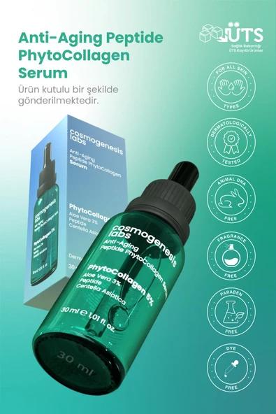 Cosmogenesis Labs Kolajen Serum 30ml - Yaşlanma Karşıtı Sıkılaştırıcı Ve Yatıştırıcı Etki Vegan (%5 BİTKİSEL KOLAJEN) - 5