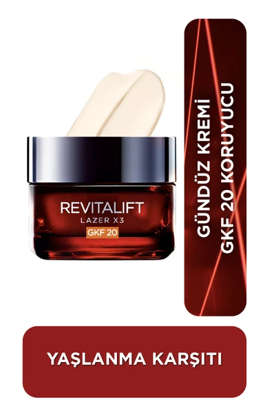 L'Oreal Paris Revitalift Lazer X3 Leke ve Kırışıklık Karşıtı Bakım GKF25 SPF25