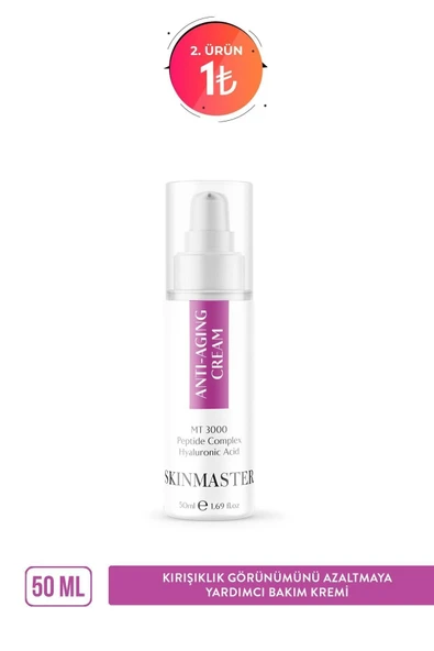 SkinMaster Yaşlanma Karşıtı Kırışıklık Önleyici Peptid Içerikli Bakım Kremi ( Mt-3000 + Peptide Complex + Ha) - 2