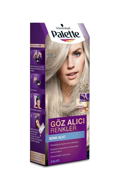 Palette Göz Alıcı Renkler 10-1 Küllü Açık Sarı - 3