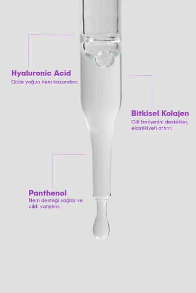 SHE VEC HYDRA BACK BABY - Hyaluronik Asit Yoğun Nemlendirici ve Dolgunlaştırıcı Cilt Serumu 30ml - 3