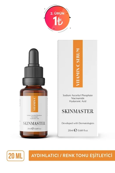 Vitamin C Serum Aydınlatıcı Renk Tonu Eşitleyici 20 Ml (sodium Ascorbyl Phosphate, Niacinamide, Ha)