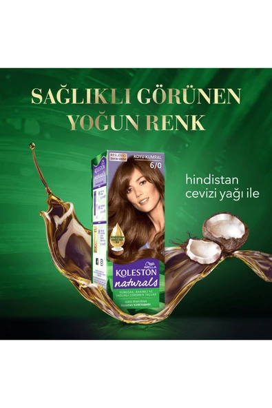 Wella Koleston Naturals Saç Boyası 6/0 Koyu Kumral - 6