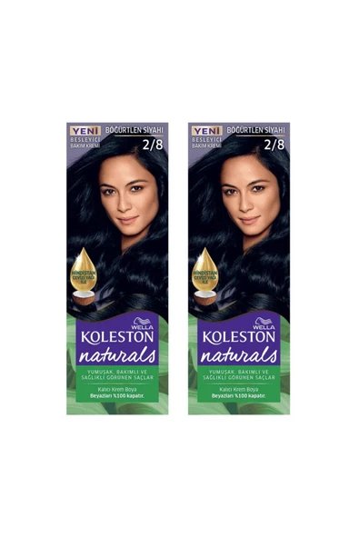 Wella Koleston Naturals Saç Boyası 2/8 Böğürtlen Siyahı 2 Adet