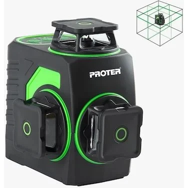 Proter Pl 360 Ls Çift Akülü Yeşil Lazer Hizalama 3x360 - 1