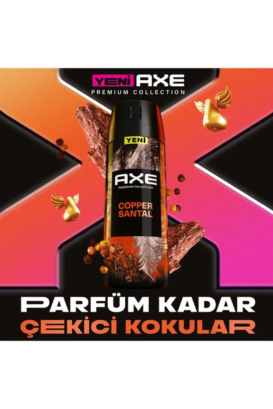 Axe Premium Collection Erkek Sprey Deodorant Copper Santal 72 Saat Ferahlık 150 ml - 3