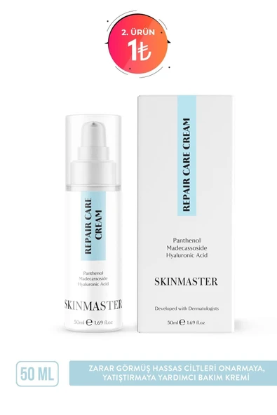 SkinMaster Hassas Ciltleri Onarmaya Ve Yatıştırmaya Yardımcı Bakım Kremi ( Panthenol %5 Madecassoside Ha) ürün görseli
