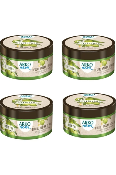 ARKO Nem Krem Değerli Yağlar Zeytinyağlı 250 Ml 4'lü Set ürün görseli