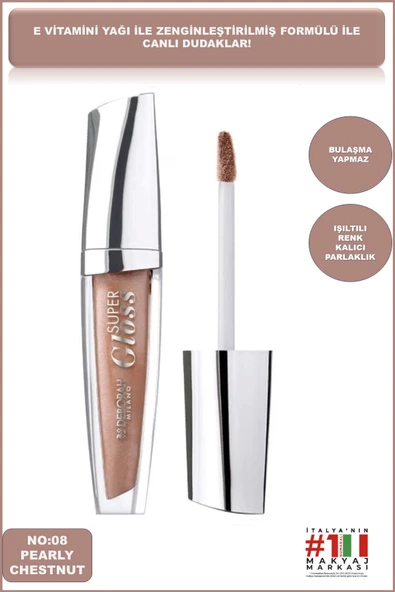 Deborah Milano Pearly Chestnut No: 08 Super Gloss - 1