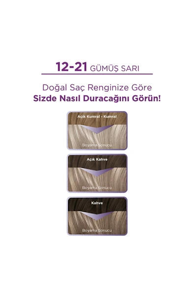 Palette Göz Alıcı Renkler 12-21 Gümüş Sarı - 2