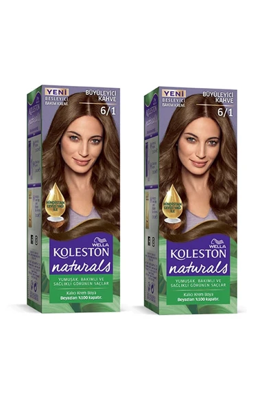 Wella Naturals Saç Boyası Büyüleyici Kahve 6/1 2x Paket