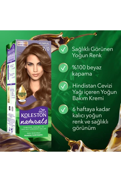 Wella Koleston Naturals Saç Boyası 7/0 Kumral - 2