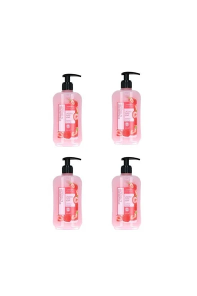 Watsons Sıvı El Sabunu, Çilek & Yoğurt - 500 ml X 4 Adet