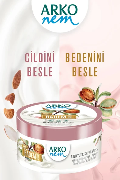 Arko Nem, Prebiyotik, Badem Sütü, El ve Vücut Kremi - 250 ml - 3