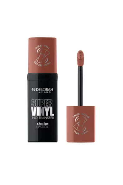 Deborah Super Vinyl Shake Ruj 02 Nude Caramel