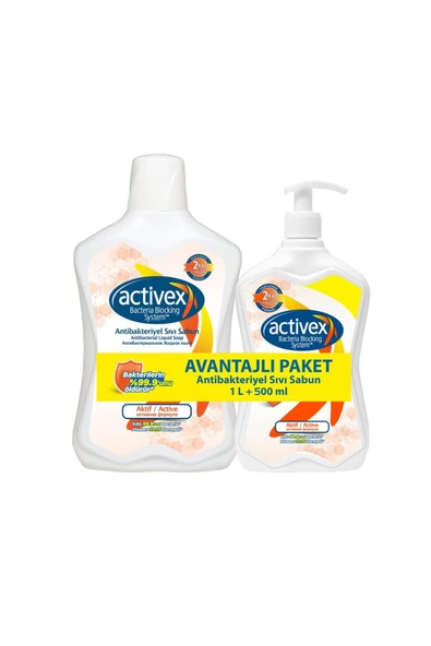 Activex Sıvı Sabun 1 Lt +500 Ml Aktif