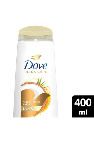 Dove Ultra Care Saç Bakım Şampuanı Güçlendirici Bakım Hindistan Cevizi Yağı 400 ml 1 Adet - 5