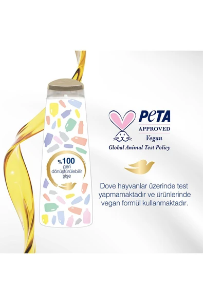 Dove Ultra Care Saç Bakım Şampuanı Güçlendirici Bakım Hindistan Cevizi Yağı 400 ml 1 Adet - 4