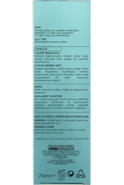 L'Oreal Paris L'oréal Paris Nem Terapisi Aloe Vera Suyu Normalden Karmaya Ciltler - 5