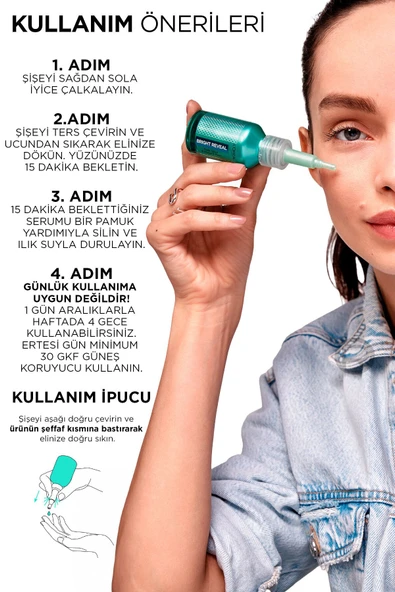 L'Oreal Paris Bright Reveal Yenileyici Peeling Serum 25 ml - 4