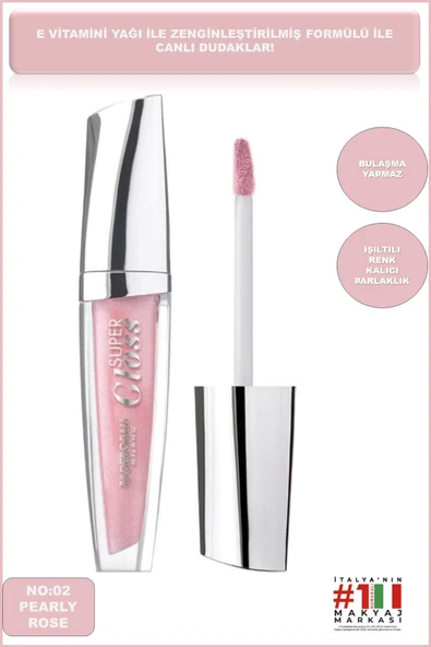 Deborah Milano Pearly Rose No: 02 Dolgunlaştırıcı Etkili Super Gloss ürün görseli