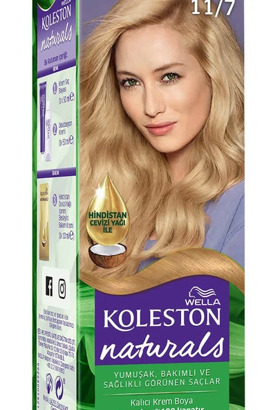 Wella Koleston Naturals Saç Boyası 11/7 Vanilya Sarısı - 2