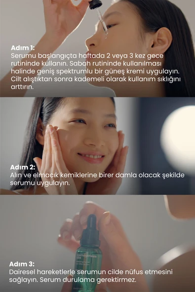 Aha %10 Bha %2 Peeling Etkili Serum 30ml - Cilt Yenileyici Ölü Hücre Temizleyici Yeşil Çay Vegan - 3