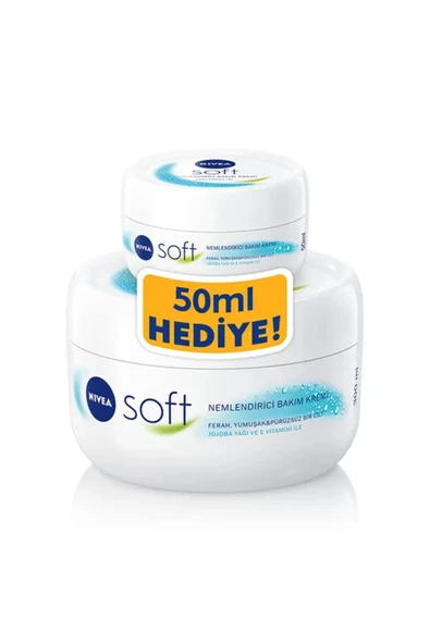 NIVEA Soft, Nemlendirici Bakım Krem Seti - 300 ml + 50 ml (4 Adet) - 2
