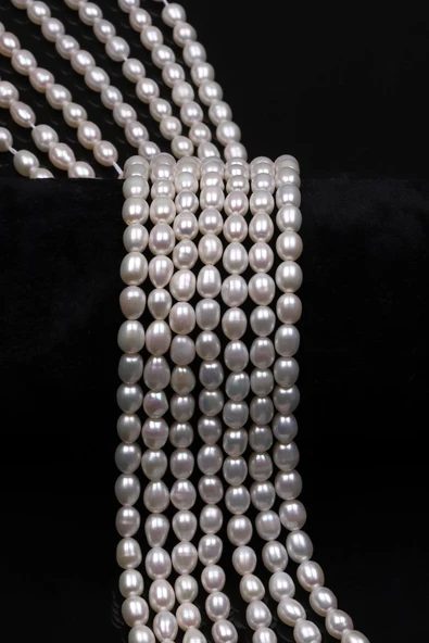 İnci Doğal Taş Dizi 5 x 6 mm Özel Kesim ürün görseli