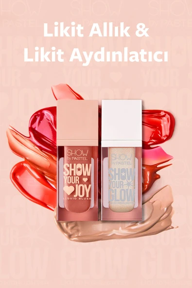 Show by Pastel Mix & Match Glow Liquid Highlighter 72 & Joy Liquid Blush 53 - 2