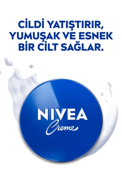 NIVEA Creme 250ml, Yoğun Nemlendirici, Bakım Yapan Koruma, Eucerit, Yumuşak ve Pürüzsüz Cilt, El Yüz Vücut - 4