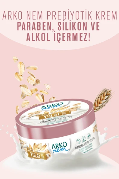 Arko Nem Prebiyotik Krem Serisi Badem - Pirinç - Yulaf Sütü 3x250ml - 4