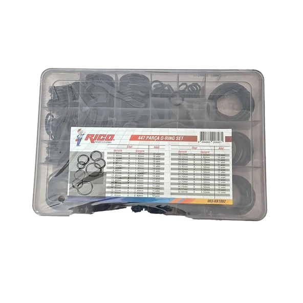 Rico 447 Parça O-Ring Seti Yağ ve Yakıt Conta Seti