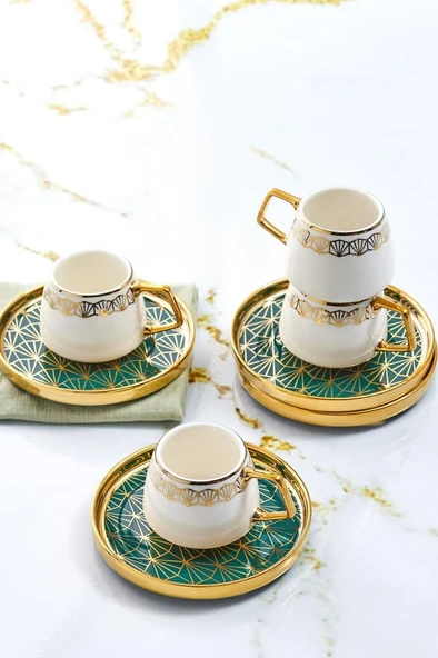 Karaca Verde 6 Kişilik 100 Ml Kahve Fincanı ürün görseli