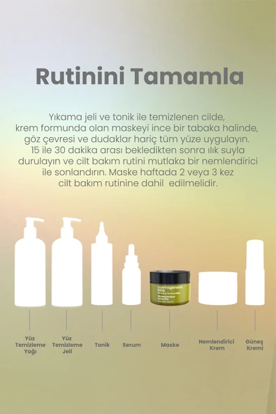 Cosmogenesis Labs %10 Ginseng Krem Maske 50ml - Durulanan Yüz Maskesi Yenileyici Bariyer Güçlendirici Ve Onarıcı Vegan - 6