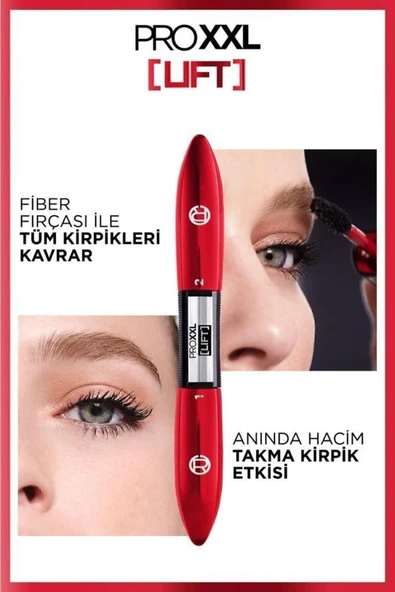 L'Oreal Paris Pro Xxl Lift Çift Taraflı Maskara - Kirpik Lifting Etkisi - 6