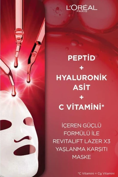 L'Oreal Paris Revitalift Lazer X3 Yaşlanma Karşıtı Maske - 4