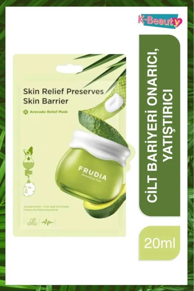 FRUDIA , Avocado Relief, Yüz Maskesi - 10 Adet - 2